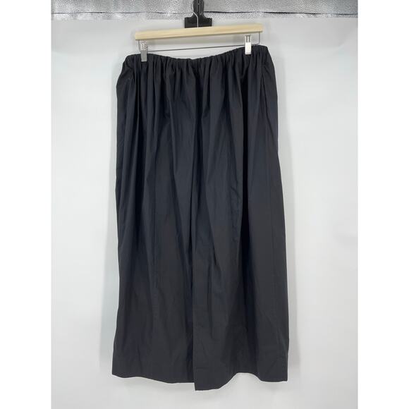Mara Hoffman | Billie Organic Cotton Poplin Midi Skirt Elastic Waist Maxi XL - Picture 3 of 10